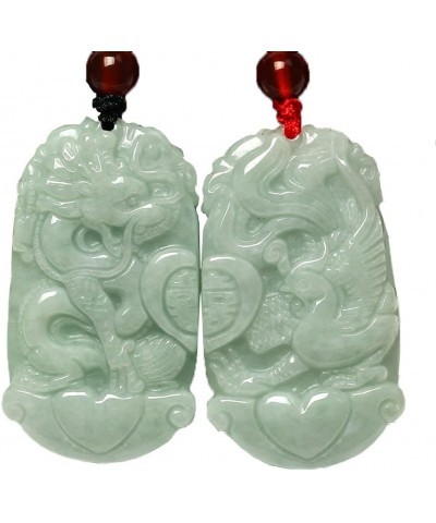 Jadeite Certified Grade A Jade Dragon Fu Foo Dog Lion Kirin Guan Yin Goddess of Mercy Buddhism brave troops Pendant Necklace ...