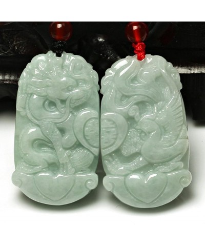 Jadeite Certified Grade A Jade Dragon Fu Foo Dog Lion Kirin Guan Yin Goddess of Mercy Buddhism brave troops Pendant Necklace ...