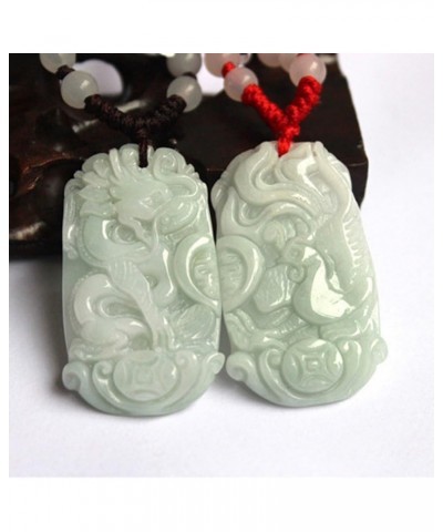 Jadeite Certified Grade A Jade Dragon Fu Foo Dog Lion Kirin Guan Yin Goddess of Mercy Buddhism brave troops Pendant Necklace ...