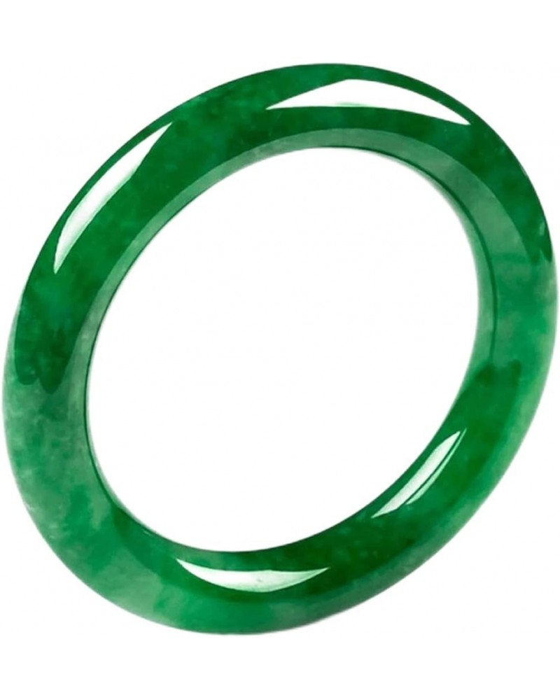 10mm Burmese Jade Bangle Bracelet for Women Natural Imperial Round Green Jadeite Stone Jewelry Valentines Gift for Mom (Size ...