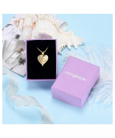 Cremation Jewelry Heart Urn Necklace for Ashes for Women Men Angel Wing Memorial Keepsake Human Ashes Pendant Customize $13.0...