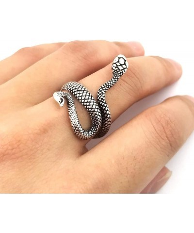 Snake Ring for Women Vintage Animal Cobra Rings Adjustable Snake Ring Silver Snake Ring $7.50 Rings