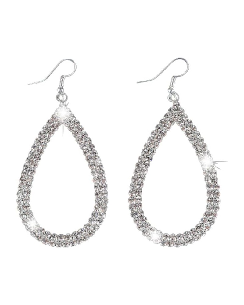 Sparkly Long Rhinestones Tassel Dangle Earrings Water Drop Statement Earrings Fashion Prom Jewelry BS $4.50 Earrings