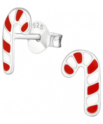 925 Sterling Silver Small Christmas Candy cane Stud Earrings (Nickel Free) 990 $11.01 Earrings