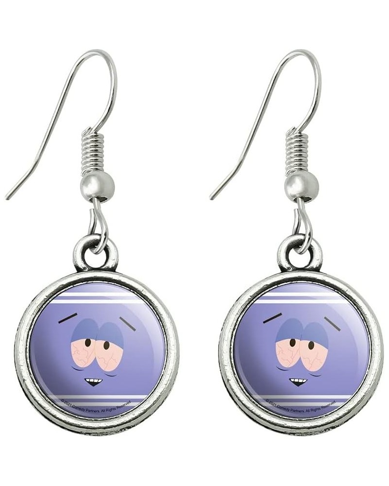 South Park Towlie Novelty Dangling Drop Charm Earrings Chrome $9.89 Earrings