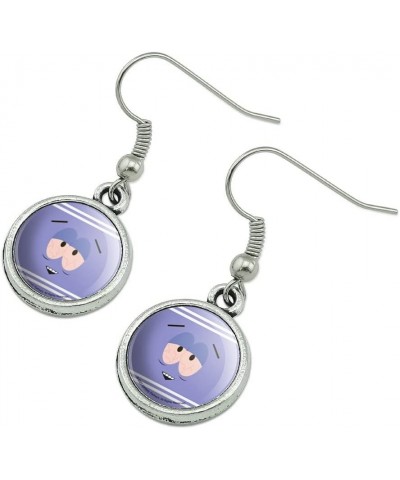 South Park Towlie Novelty Dangling Drop Charm Earrings Chrome $9.89 Earrings