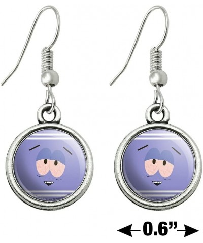 South Park Towlie Novelty Dangling Drop Charm Earrings Chrome $9.89 Earrings