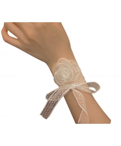 White Lace Flower Ribbon Streamer for Hair, Bracelet, or Choker $8.00 Necklaces