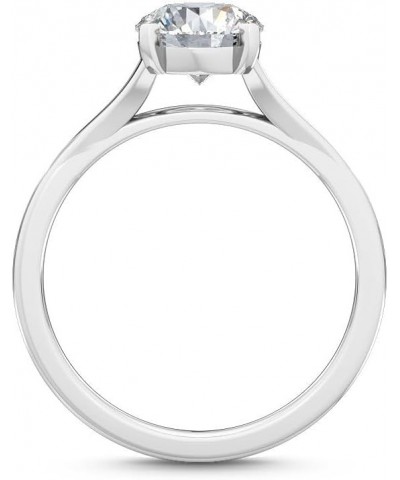 1-5 Carat (ctw) White Gold Round Cut LAB GROWN Diamond Solitaire Engagement Ring (Color H-I Clarity VS1-VS2) 9.5 Platinum $1....