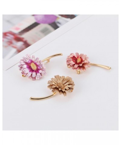 Brooch Pins for Girls, Sunflower Brooch Realistic Flower Shape Good Detail Decorative Exquisite Stainless Anti-rust Smooth Wo...