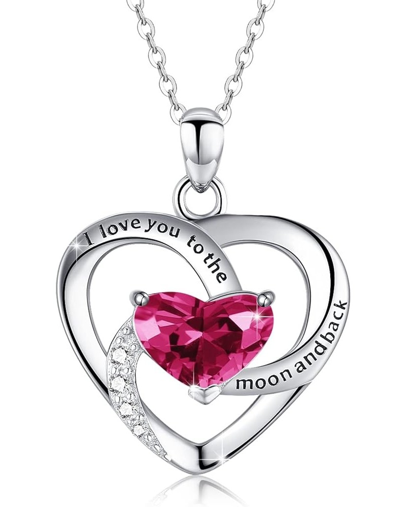 Heart Necklaces S925 Sterling Silver Heart Necklace Dainty Heart Jewelry Gifts for Women Girls 09-1469F $19.24 Necklaces