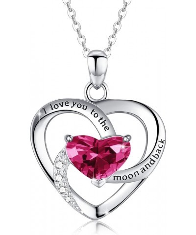 Heart Necklaces S925 Sterling Silver Heart Necklace Dainty Heart Jewelry Gifts for Women Girls 09-1469F $19.24 Necklaces