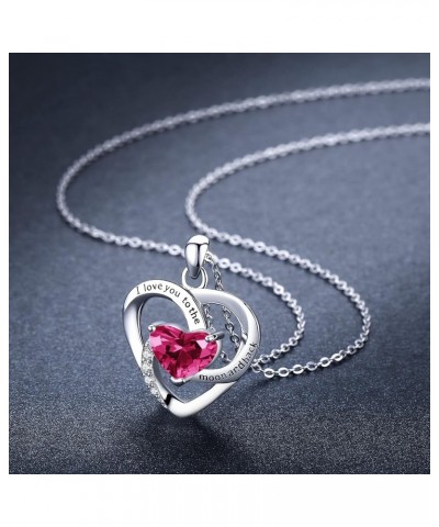 Heart Necklaces S925 Sterling Silver Heart Necklace Dainty Heart Jewelry Gifts for Women Girls 09-1469F $19.24 Necklaces