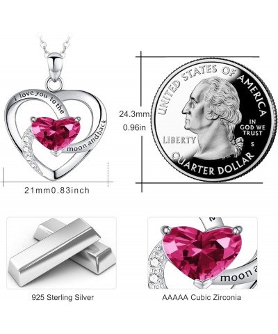 Heart Necklaces S925 Sterling Silver Heart Necklace Dainty Heart Jewelry Gifts for Women Girls 09-1469F $19.24 Necklaces