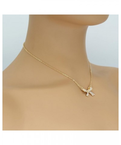 Dainty Bow Necklace Gold Silver Bow Tie Pendant Choker Necklace for Women and Girls Simple Chain Fashion Bowknot Necklace Jew...