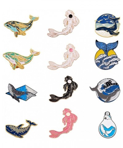 Pandahall Various Theme Alloy Enamel Brooches Lapel Brooch Enamel Pin Set Fish Themed $9.11 Brooches & Pins