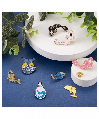 Pandahall Various Theme Alloy Enamel Brooches Lapel Brooch Enamel Pin Set Fish Themed $9.11 Brooches & Pins