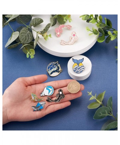 Pandahall Various Theme Alloy Enamel Brooches Lapel Brooch Enamel Pin Set Fish Themed $9.11 Brooches & Pins