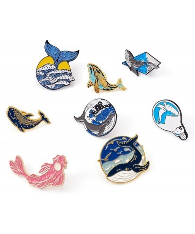 Pandahall Various Theme Alloy Enamel Brooches Lapel Brooch Enamel Pin Set Fish Themed $9.11 Brooches & Pins