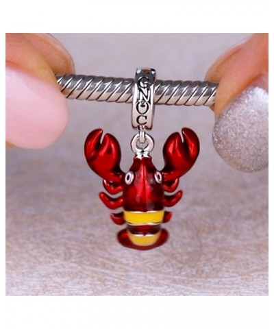 Clownfish Charm Pendant Sterling Silver Escape Away Gold Fish Charm Bead Fit Bracelet/Necklace Charm for Women Girls Lobster ...