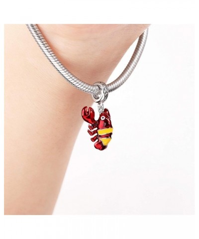 Clownfish Charm Pendant Sterling Silver Escape Away Gold Fish Charm Bead Fit Bracelet/Necklace Charm for Women Girls Lobster ...