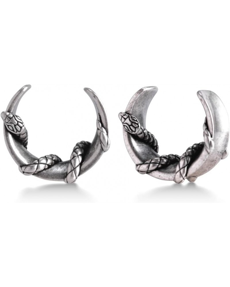 2PCS Moon Ear Gauges Ear Plugs and Tunnels Gauge for Ears Expander Piercing Gauge 10mm-25mm(00g-1") 1/2"-12mm 5 Silver $8.40 ...