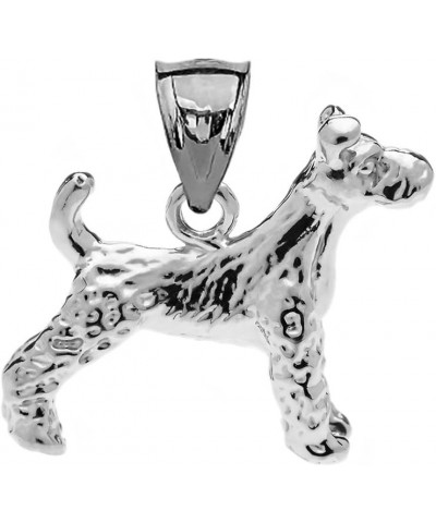 Solid Sterling Silver Irish Terrier Charm Pendant $14.49 Pendants