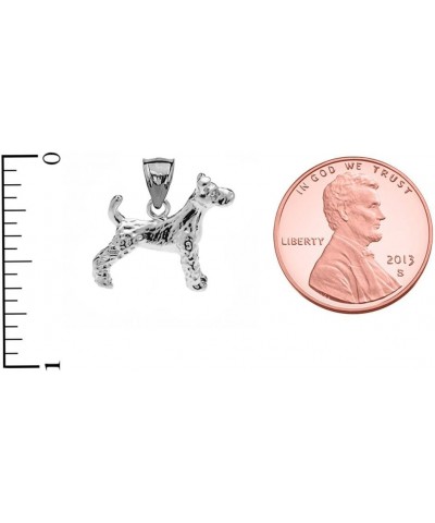 Solid Sterling Silver Irish Terrier Charm Pendant $14.49 Pendants