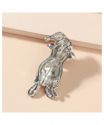 Cute Christmas Dog Puppy Brooch Pin for Women Girls Santa Claus Red Hat Pin Lapel Scarf Jackets Dress Suit Badge Brooches Pin...