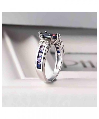 Sterling Silver Ring for Women Birthstone Ring Engagement Ring for Women Anniversary Wedding Promise Ring A 6 $4.12 Rings