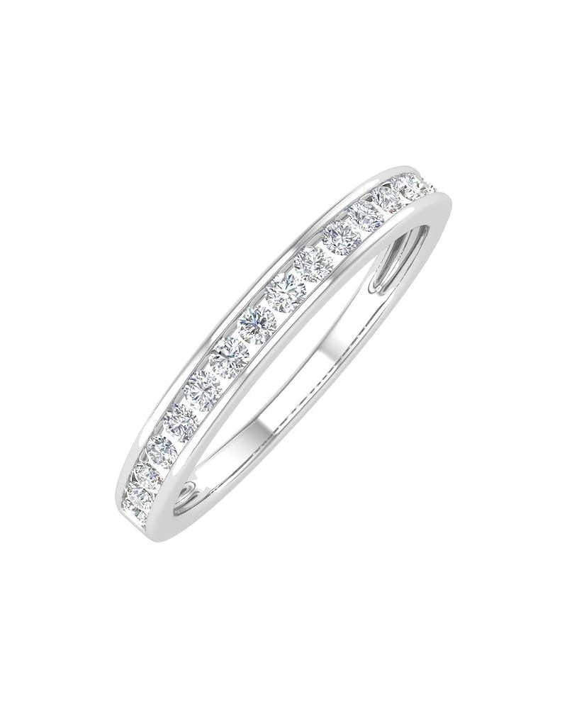 1/2-2.5 Carat Channel Set LAB GROWN Diamond Ladies Anniversary Wedding Band in 10K White Gold 4 Platinum $507.76 Rings