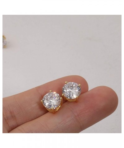 Cubic Zirconia Stud Earrings Studs Statement Earrings for Women Diamond Stud Earrings for Women Hypoallergenic Sterling Silve...