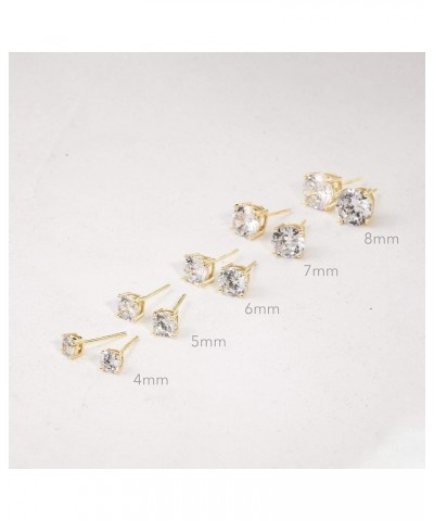 Cubic Zirconia Stud Earrings Studs Statement Earrings for Women Diamond Stud Earrings for Women Hypoallergenic Sterling Silve...