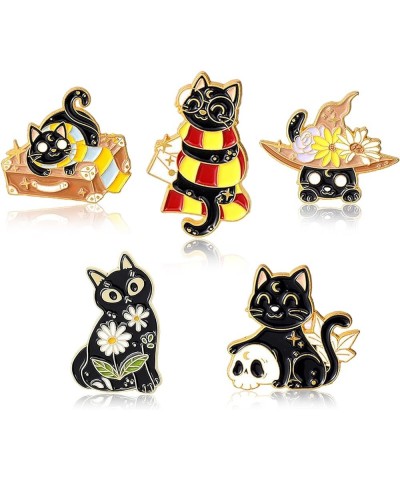 Cute Enamel Pins-Cats Hug Book Shape Novelty Cartoon Cute Enamel Brooch Pins for Backpacks Set Badges Clothing Bags Jackets A...