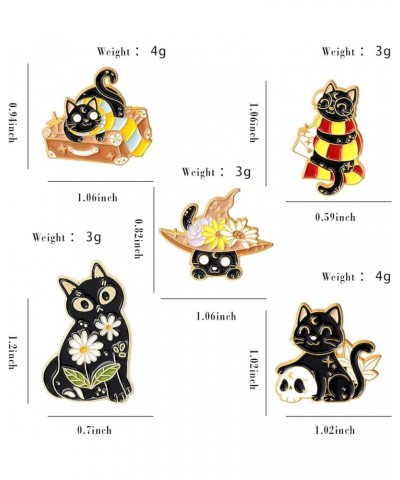 Cute Enamel Pins-Cats Hug Book Shape Novelty Cartoon Cute Enamel Brooch Pins for Backpacks Set Badges Clothing Bags Jackets A...