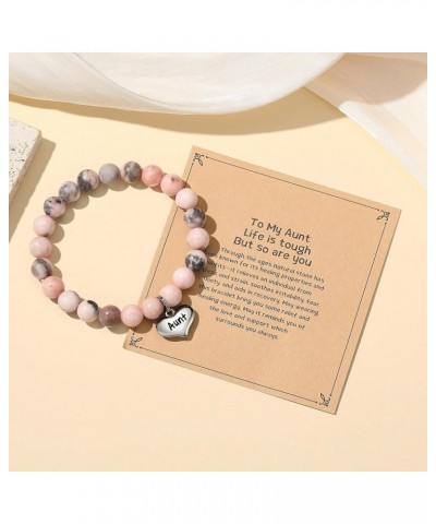 Get Well Soon Gifts for Women - Life is Tough But So are You Natural Stone Bracelet, Anti-Anxiety Relaxation Gifts aunt life ...