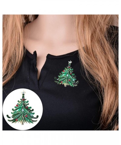 Christmas Pins and Brooches for women Gifts Cartoon Decoration Christmas Ornaments Tree Clothes Brooch Christmas Green $5.51 ...