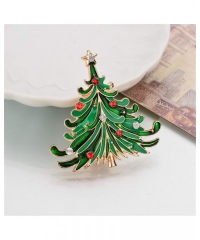 Christmas Pins and Brooches for women Gifts Cartoon Decoration Christmas Ornaments Tree Clothes Brooch Christmas Green $5.51 ...