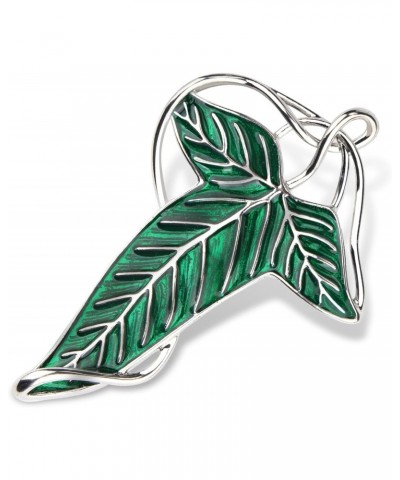 Elegance Elven Green Tree Leaf Enamel Pin,Cloak Clasp Brooches Elven Keepsake Pin for Luck and Mystery – Perfect for Christma...