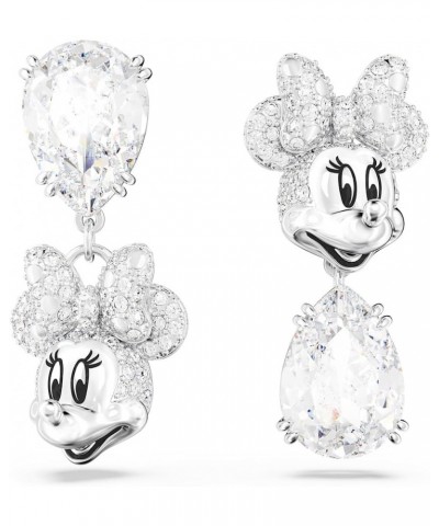 Disney Mickey Mouse Stud Earrings, White, Rhodium Finished White Clear $38.50 Earrings