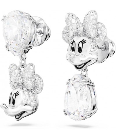 Disney Mickey Mouse Stud Earrings, White, Rhodium Finished White Clear $38.50 Earrings