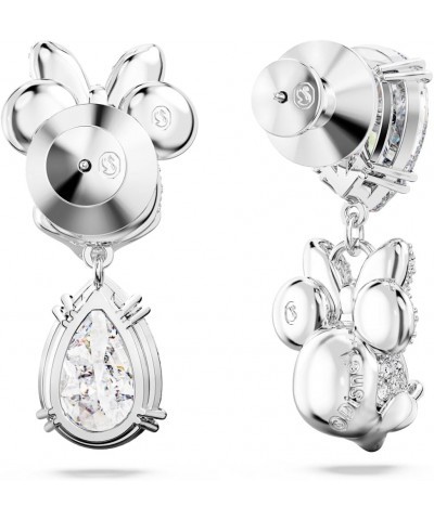 Disney Mickey Mouse Stud Earrings, White, Rhodium Finished White Clear $38.50 Earrings