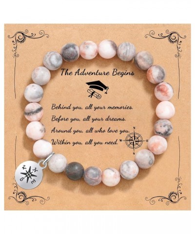 Teacher Appreciation Gifts Graduation Gift for Women Natural Stone Teacher Bracelet Gifts for Women With Gift Message Card Hi...