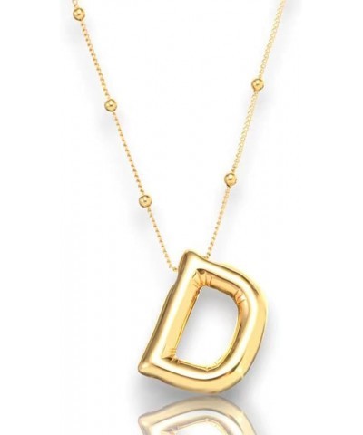 Balloon Initial Necklaces for Women Gold Initial Letter Pendant Necklace for Women Gold Initial Necklaces Alphabet Necklace D...