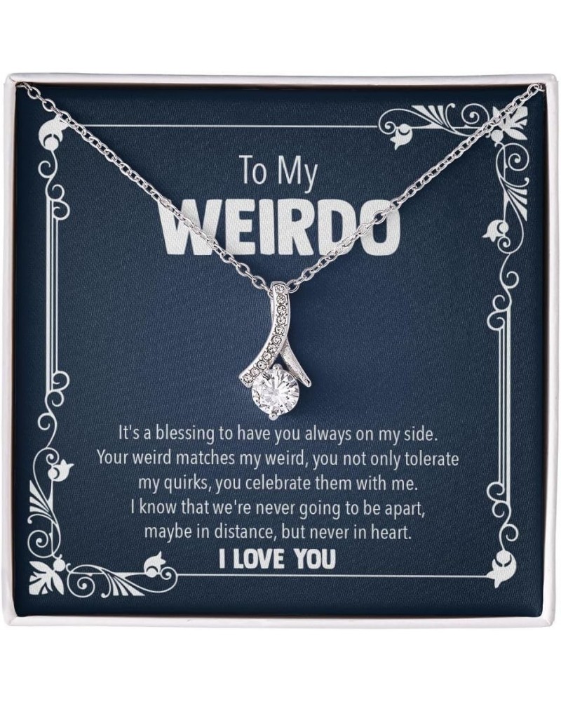 Female Best Friend Gift Ideas - Womens Pendant Necklaces with Message Cards, TwoTone Box AlluringBeauty-Weirdo $31.60 Necklaces