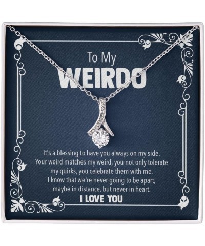 Female Best Friend Gift Ideas - Womens Pendant Necklaces with Message Cards, TwoTone Box AlluringBeauty-Weirdo $31.60 Necklaces