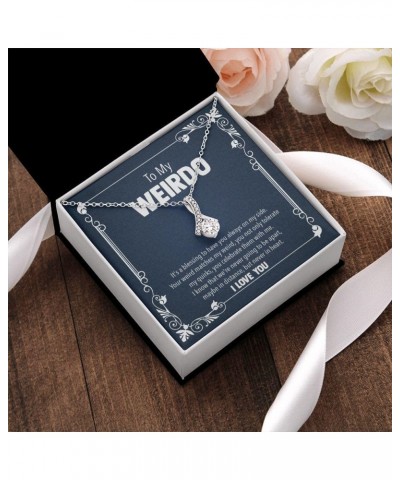 Female Best Friend Gift Ideas - Womens Pendant Necklaces with Message Cards, TwoTone Box AlluringBeauty-Weirdo $31.60 Necklaces