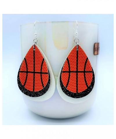 Basketball Earrings for Women - Basketball Earrings for Girls - Basketball Gifts - Basketball Jewelry - USA Flag Earrings - B...