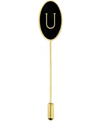 Letter U Lapel Stick Pin 1 Piece $7.06 Brooches & Pins