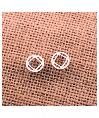 NA Earring Recovery Sobriety Gift Narcotics Anonymous Jewelry NA Earring Rose Gold $9.00 Earrings